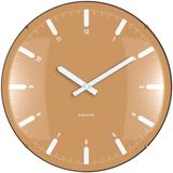 Karlsson Wandklok Realista Dome - Geel - 35x35x35cm