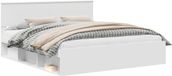 vidaXL Bedframe met hoofdeinde, wit, 180 x 200 cm, massief grenenhout