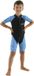 Seac Dolphin - Shorty wetsuit voor kinderen in 1,5 mm neopreen en lycra voor zwemmen, snorkelen en spelen in het water - Zwart/blauw - L