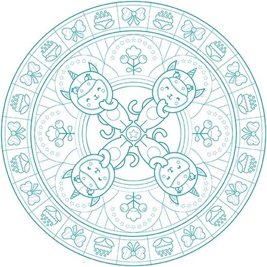 Avenue Mandarine Graffy Pop Mandala Magic - Groen