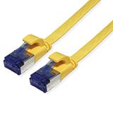 VALUE 21.99.2132 netwerkkabel Geel 2 m Cat6a F/UTP (FTP) Plat