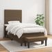 Maison Exclusive - Sommier à lattes de lit avec matelas Marron foncé 90x200 cm
