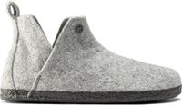 Birkenstock Andermatt pantoffels lamsvel grijs uni