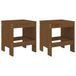 VidaXL Tuinstoel Terras Grenenhout Bruin 2 stuks