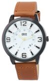 QBOS Herenhorloge kunstleer Datumsweergave