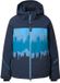 Ulla Popken - Dames - Functionele jas bergen waterdicht capuchon sneeuwrok - Marine - Maat 54+