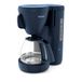 Tefal Morning CM2M1410 Filterkoffiezetapparaat, 1,25 liter watertank, blauw | Glazen kan, warmhoudfunctie, permanent filter, waterniveau-indicator