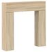 vidaXL Houtomlijsting voor open haard, Sonoma-eikenhout, 102 x 18 x 100,5 cm, houtvezelplaat
