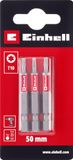 Originele Einhell Standaard Bits, 3-delig, 50 mm, T10