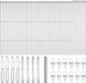 vidaXL - gaashek - zeshoekig - met grondbevestiging - 100 x 1,5 m - zilver - Mesh