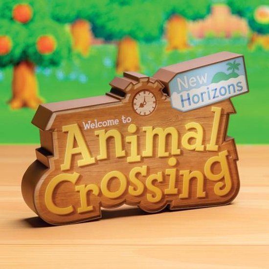 Paladone Animal Crossing Logo Light - Tafellamp - Nachtlamp - 23 x 16 x 5 cm