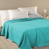 Caleffi Dobby 1010264 Sprei voor eenpersoonsbed, niet gewatteerd, 50% katoen, 50% polyester, 170 x 260 cm, lichtblauw