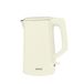 Jocca - Elektrische waterkoker in retrostijl, 1,7 l, roestvrij staal 304, STRIX-bediening, 1500 W, elegant vintage design, snelle en veilige waterkoker