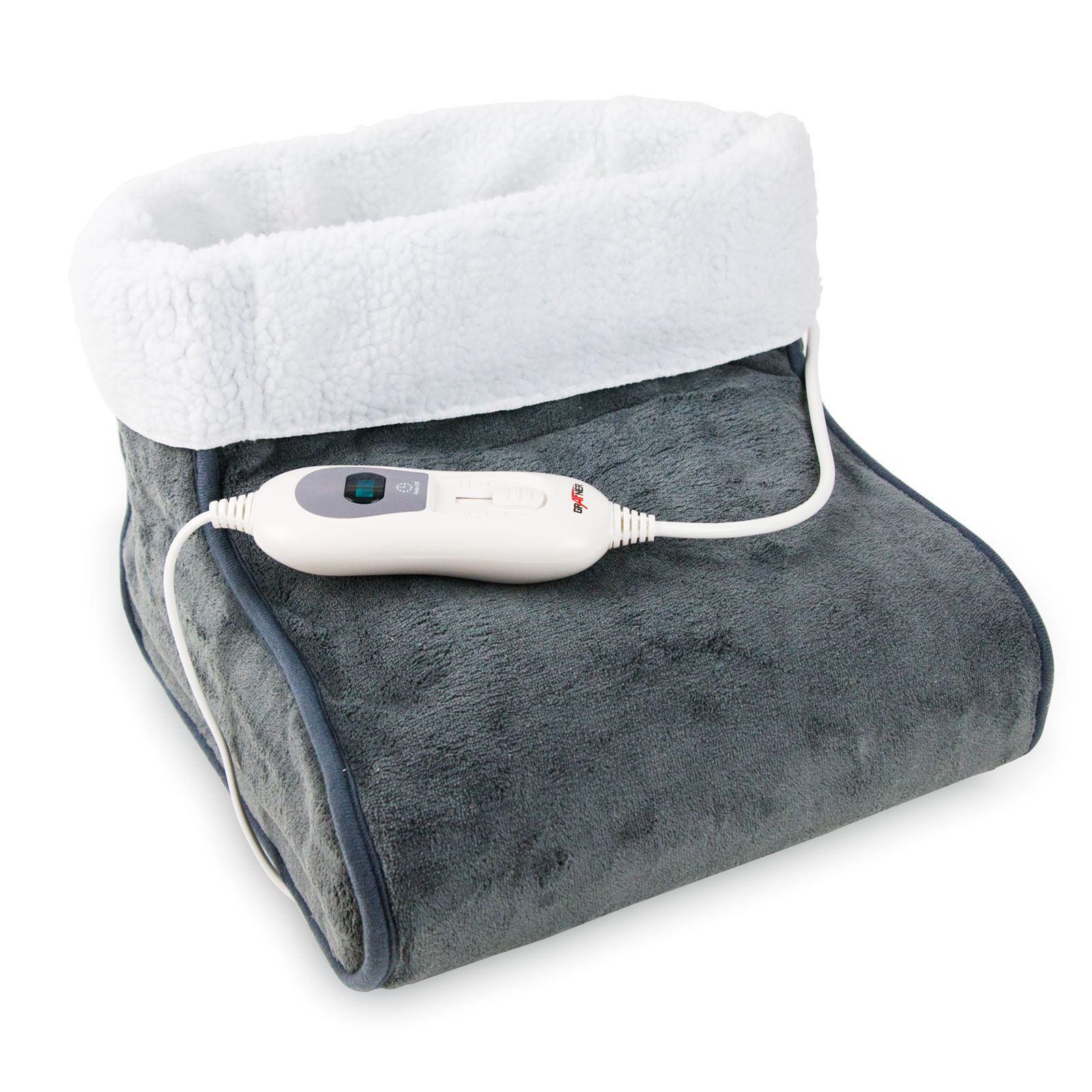 Grafner 10672 - Elektrische Warmtedeken - Wit/Grijs - 100W - 30x30cm