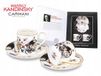 Carmani Set van 2 espresso kopjes met kunstprint - 100ml