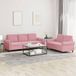 Maison Exclusive ensemble de canapé 2 pièces avec coussins, velours rose