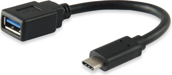 Equip USB-C to USB 3.0 Adapter - 15 cm - Black