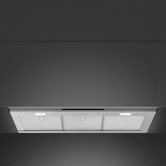 Smeg KSGT93X - Inbouw afzuigkap - Roestvrijstaal - 477 m³/uur - A