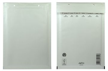 Deflecto Luchtkussenenveloppen Ft 180 x 265 mm met stripsluiting wit doos van 100 stuks