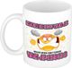Bellatio Decorations Moederdag mok - regels - wit - 300 ml - keramiek