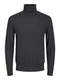 JACK & JONES Jack and Jones Donkergrijze Coltrui Katoen En Viscose Col Hals - XS