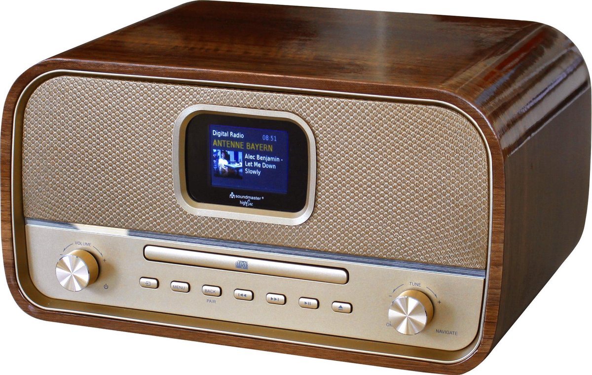 Soundmaster NMCDAB990GOLD Stereo DAB+ radio, CD bluetooth, en USB radio kopen? | Kieskeurig.nl | helpt je