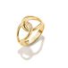 Thomas Sabo Ring Together met zirkonia, geelgoudkleurig, maat 52