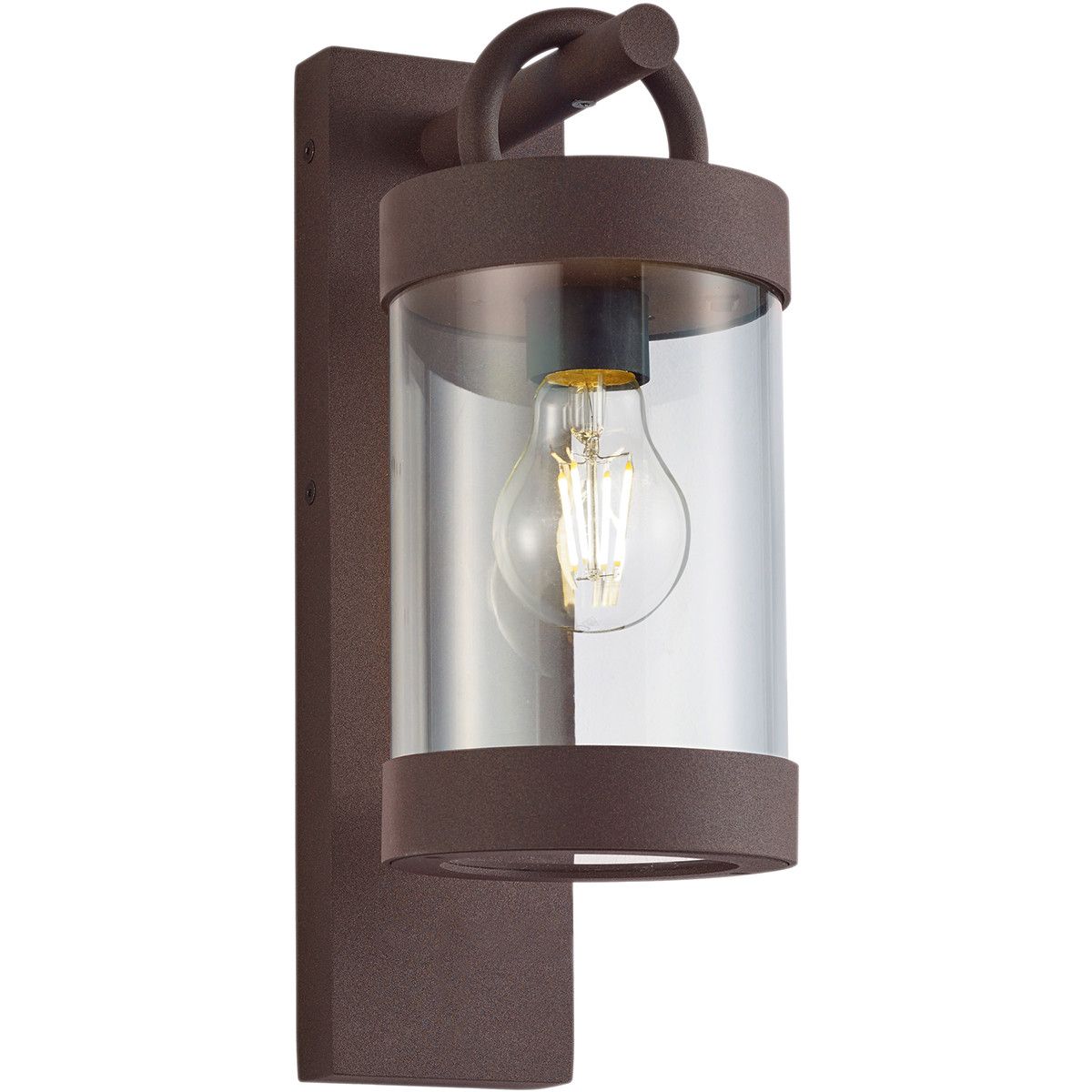 BES LED Trion Semby - Wand Tuinlamp - E27 - Roestkleur - Ø120mm - Aluminium