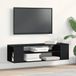 Maison Exclusive - Meuble TV, dimensions 100 x 30 x 26,5 cm, finition noire imitation chêne