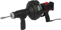 EBERTH Buisreiniger Buisreinigingsmachine Buisreinigingsapparaat Elektrisch 85 W, 7,6 m spiraal, vooruit- en achteruitgang, 560 tpm, 11 mm spiraaldiameter, voor buisdiameters van 2-5 cm