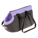Kleine Ferplast Kleine Honden- en Kattendraagtas 40, Katoenen draagtas voor honden en katten, Lila