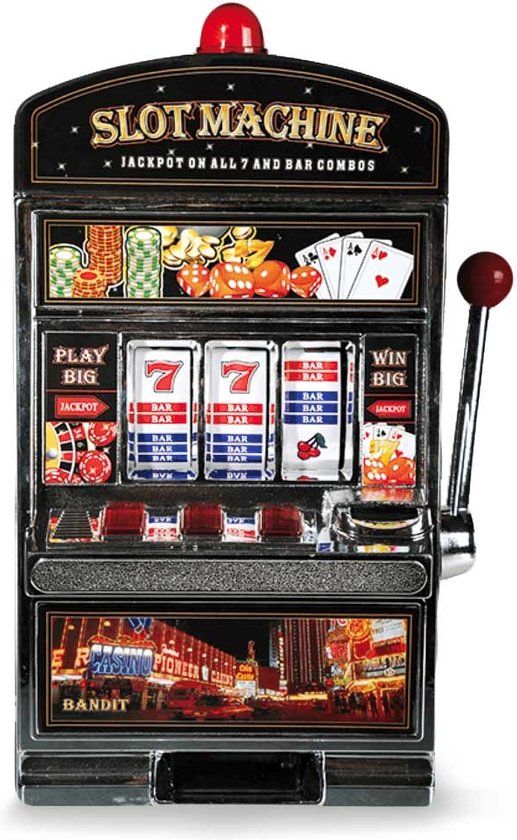 Out of the Blue Slotmachine Spaarpot - Gokmachine - 36 x 20 cm - Kunststof - Unisex