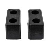 Buyers Products B5500 Gegoten rubberen bumper, 3 x 3-1/2 x 6 inch, set van twee bumpers voor vrachtwagen- en aanhangwagenbescherming, duurzame dokbumper voor apparatuur en leveringsbays