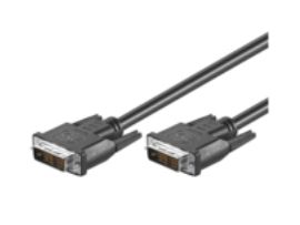 MicroConnect 1m DVI-D M/M - Zwart
