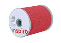 INNSPIRO Koord van gewaxt katoen, fijn, rood, 2,0 mm, 100 m.
