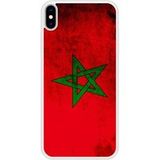 Apple iPhone XS Drapeau maroc Verstevigd hoesje met sublimatie bedrukking