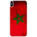 Apple iPhone XS Drapeau maroc Verstevigd hoesje met sublimatie bedrukking