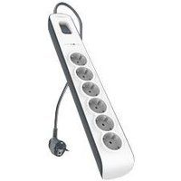 Belkin BSV603VF2M-V2, 6 AC-uitgang(en), Grijs, Wit