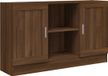 vidaXL Dressoir 120x30,5x70 cm Bewerkt Hout Bruin Eikenkleur