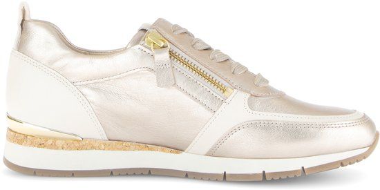Gabor Dames Sneakers - beige - Maat 38.5 - Suède - Lente/Zomer 2026