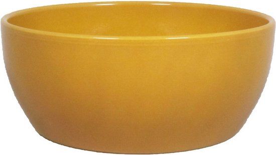 Floran Plantenpot - Schaal - Okergeel - Keramiek - Ø 22.5 cm