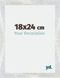 Your Decoration - Cadre photo 18x24 cm - MDF - Argent Brillant Vintage - Mura
