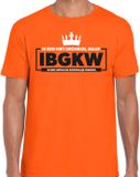 Bellatio Decorations Koningsdag verkleed t-shirt heren - ik ben niet dronken - oranje XXL