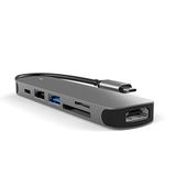 MMOBIEL USB-C Adapter Hub - 6 in 1 USB Docking Station - USB-C naar HDMI 4K, USB-A 3.0, USB-A 2.0 en SD/TF kaartlezer