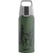 Sigg WMB ONE Brave Wolf aluminium drinkfles voor kinderen, geschikt voor koolzuurhoudende dranken, lekvrij, vederlicht, BPA-vrij, sport en school, groen, 0,6 l