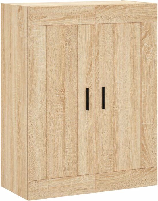 vidaXL Wandkast Sonoma Eiken Bewerkt Hout 69,5x34x90 cm