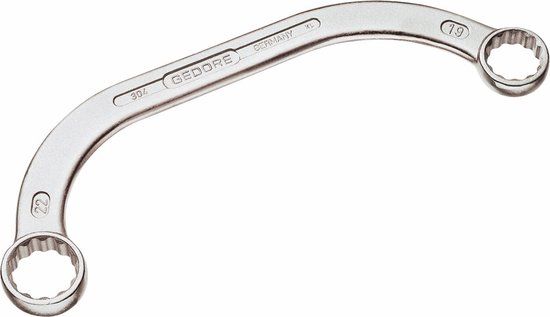 Gedore 6470120 304 13x17 Gebogen ringsleutel (startersleutel) Sleutelbreedte (metrisch) 13 - 17 mm