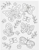 Creativ Company CC Colour-in Canvas, Butterflies, D. 1,6 cm, size 24x30 cm, 360 g, 1 pc