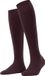 FALKE Softmerino lang eenkleurig wol katoen kniekousen dames rood - maat 35-36