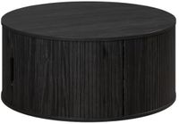 Trendteam Salontafel - Rond - MDF - Zwart - Essential - Diameter 80 cm Hoogte 36 cm - RONIN